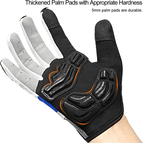 Miniatura 8 de INBIKE Guantes de ciclismo para hombre acolchados de gel de 0.197 in transpirables y resistentes al desgaste