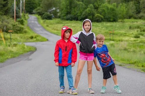 Miniatura 4 de Marvel Spider-Man Spider-Gwen Ghost Spider - Sudadera con capucha y cremallera para niñas pequeñas y grandes