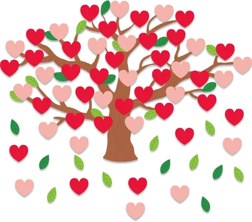 Miniatura 14 de Pajean Decoraciones de Tablero de Anuncios de Aula de Acción de Gracias Tablero de Anuncios Árbol Conjunto de Árbol de Otoño Decoraciones de Aula