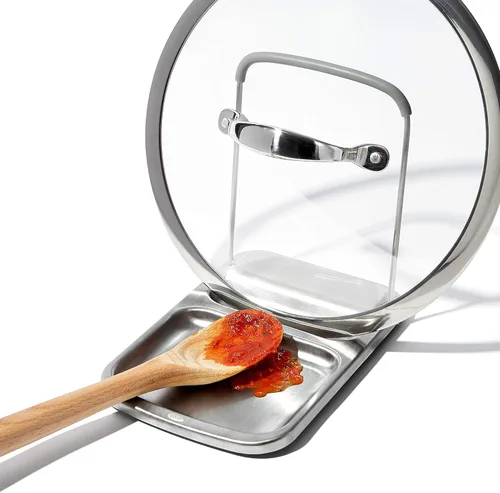 Miniatura 8 de OXO Good Grips - Soporte para cucharas de acero inoxidable con soporte para tapa