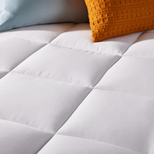 Miniatura 6 de Sleep Innovations colchoneta de capa doble para colchón, 4 pulgadas, Poliuretano, Blanco, King