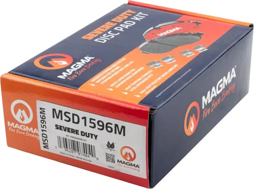 Miniatura 4 de MAGMA Fire Born Braking Severe Duty MSD1596M Pastillas de freno semimetálicas, traseras
