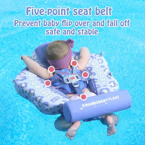 Miniatura 3 de Mambobaby Flotador con Cola Flotador de natación para bebé con toldo, ideal como entrenador de natación; flotador de agua no inflable, salvavidas a