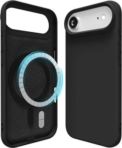 Miniatura 72 de oakxco Funda de silicona para iPhone 12 Pro Max, magnética, compatible con carga inalámbrica Magsafe, cubierta protectora de goma suave y delgada