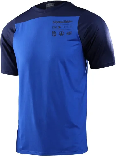 Troy Lee Designs Skyline Mono - Camiseta de ciclismo de montaña para hombre, color azul, talla XL