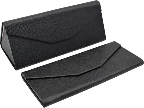 Miniatura 42 de Real Sic Funda para lentes de sol para hombres y mujeres, soporte magnético plegable para lentes de sol, inspirado en el color sólido