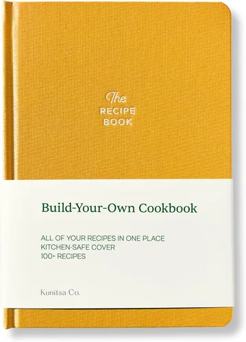 Kunitsa Co. Cuaderno de Recetas - Regalo de Recuerdo, Libro de Recetas en Blanco de Tapa Dura para Escribir Tus Propias Recetas con Sugerencias de