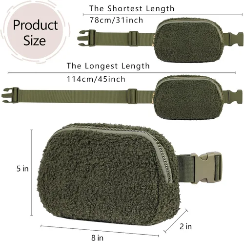 Miniatura 85 de Riñonera cruzada para mujeres y hombres, bolsa para cinturón para senderismo con correa ajustable, riñonera para correr, entrenamiento, deportes