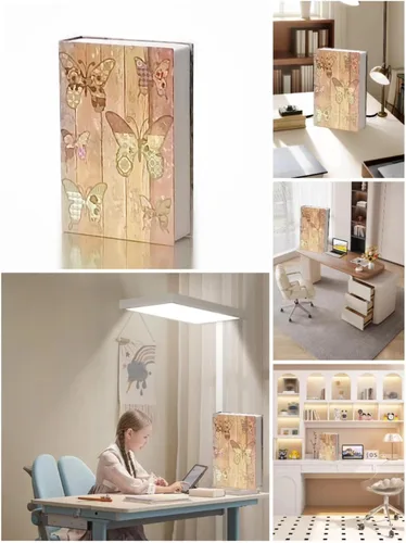 Miniatura 4 de Caja fuerte para libros con cerradura de llave, caja de seguridad oculta para dinero en efectivo y joyas, caja de almacenamiento de dinero ignífuga