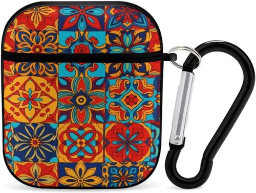 Miniatura 13 de Funda protectora de silicona compatible con AirPods 2 y 1 (camuflaje militar de camuflaje frío)