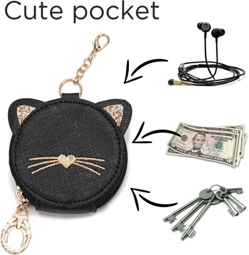 Miniatura 5 de I IHAYNER Mochila de moda para niñas, mini monedero, mochila pequeña de cuero para adolescentes, niñas con monedero
