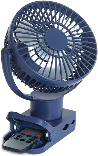 Miniatura 2 de Limitless Breezie - Ventilador portátil con luz LED y banco de energía de 8,000 mAh (azul marino)
