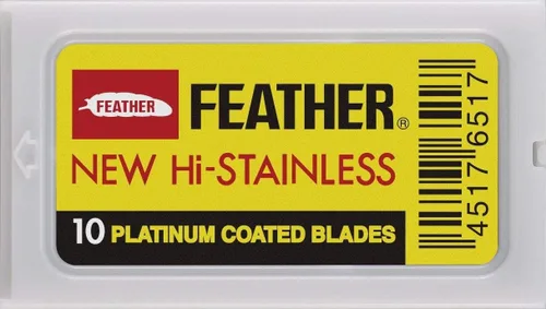 Miniatura 3 de 100 cuchillas de afeitar de seguridad de doble filo de las 10 mejores marcas – Feather ASTRA PERSONNA.Paquete de muestras