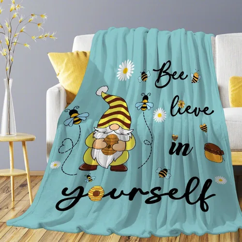 Miniatura 23 de Manta de gnomos navideños para adultos, mujeres, manta de franela suave y cálida para sofá, cama de viaje, 30 x 40 pulgadas para mascotas