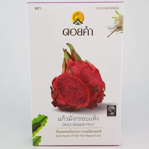 Miniatura 3 de Bocadillos de fruta de dragón deshidratados Sabores naturales 100% veganos Halal 3.53 oz