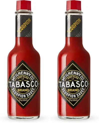 Miniatura 11 de TABASCO Brand Scorpion Sauce - Salsa picante intensa y ardiente, botella de vidrio, atrevida y picante, pimienta escorpión, mezcla de guayaba