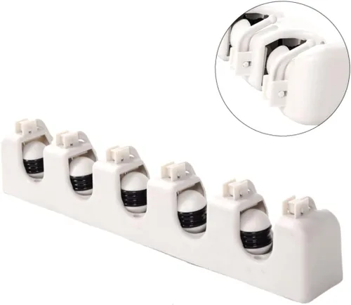 Miniatura 7 de CHILDWEET Soporte para escobas y fregonas, organizador de pared para colgar en la pared, organizador de escobas para barrer, escobas para barrer