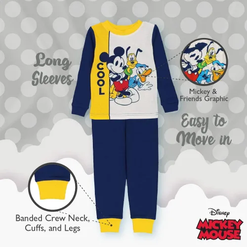 Miniatura 4 de Disney Boys' Mickey Mouse Snug Fit Cotton Pajamas