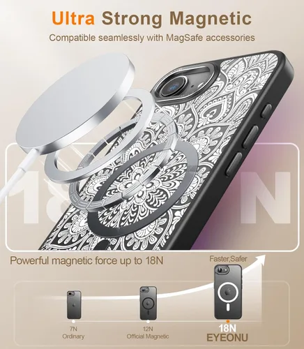 Miniatura 571 de Goodon para iPhone 15 Pro Max con protector de pantalla de privacidad, compatible con Magsafe, funda translúcida mate a prueba de golpes - Linda