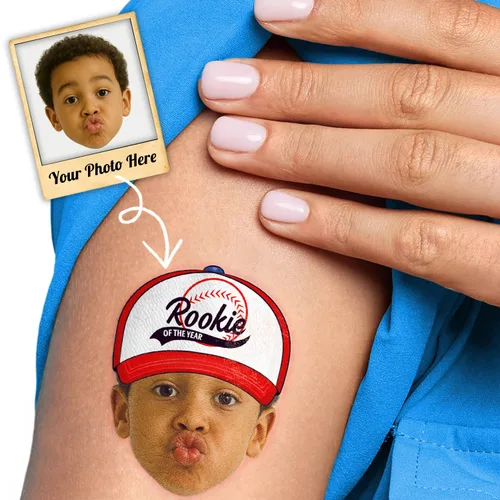 Miniatura 9 de 120 tatuajes temporales precortados para deportes de béisbol para niños Recuerdos de fiesta de cumpleaños con temática de béisbol súper lindos
