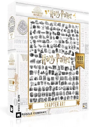 New York Puzzle Company - Arte del Capítulo de Harry Potter - Rompecabezas de 1000 Piezas para Adultos de Mary GrandPré