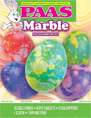 PAAS Kit de decoración de huevos de Pascua de mármol, la tradición de Pascua favorita de Estados Unidos