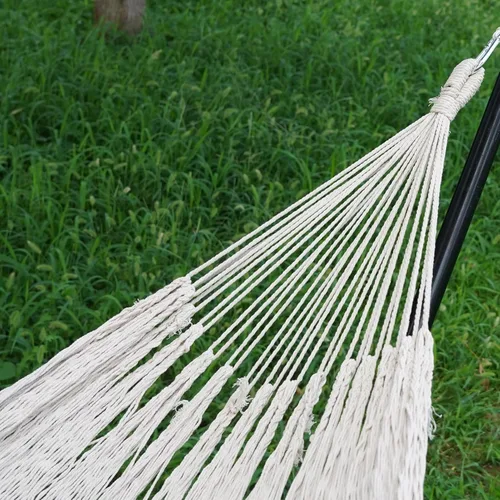 Miniatura 6 de Hamaca maya tejida a mano con 2 correas colgantes para columpio de árbol