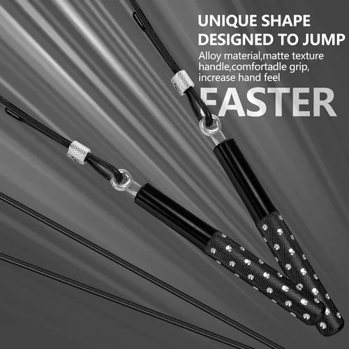Miniatura 4 de Cuerda para Saltar, Wastou Cuerda para Saltar de Velocidad para Entrenamiento de Ejercicio Físico, Cuerda para Saltar de Entrenamiento Ajustable