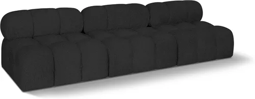 Miniatura 44 de Meridian Furniture 611Cream-S68A Colección Ames Moderno Sofá modular contemporáneo con tela de boucle color crema, modular para crear