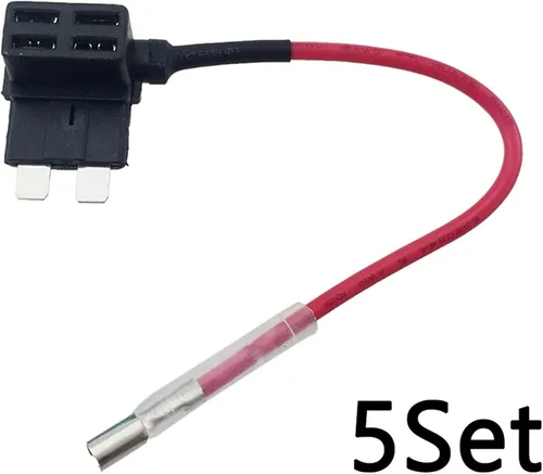 Miniatura 3 de Fusible 5X Add-A-Circuit Fusible TAP Adaptador estándar ATO ATC Soporte de cuchilla con 5 fusibles de 15 A para automóvil, camión, fusibles