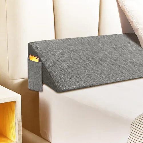 Almohada de cuña de cama para cabecero, almohada de cuña de colchón para cama individual/XL, relleno de espacio de cama, cierra el espacio (0-12