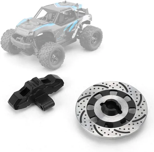 Miniatura 6 de Disco de freno a control remoto, aleación de aluminio, ligero, duradero, rotor de freno a escala 1/7 para carreras de deriva desierto Offroad RC