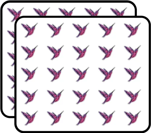 Adhesivo decorativo de colibrí estampado para álbumes de recortes, calendarios, artes, manualidades infantiles, álbumes, diarios de viñetas, paquete