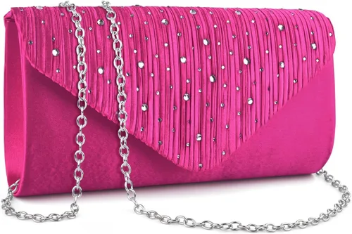 Miniatura 18 de TINDTOP Bolsos de mano de noche para mujer, bolsos de mano para boda, fiesta, cóctel, graduación, bolsa cruzada de hombro tipo sobre for Formal