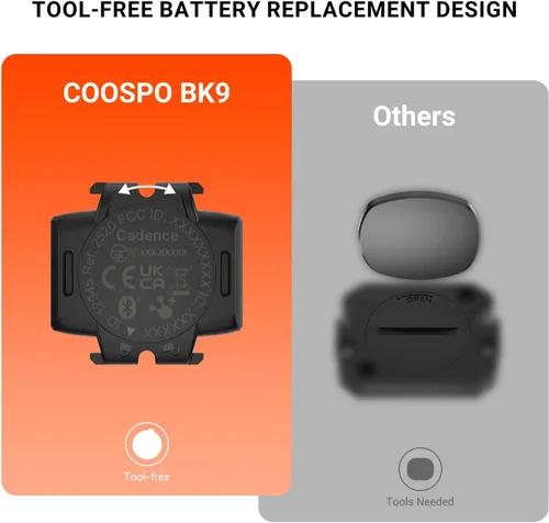 Miniatura 8 de COOSPO Speed/Cadence Sensor BK9 for Indoor/Outdoor Cycling, Bluetooth 5.0 ANT+ Wireless Cycling RPM Cadence Speed Sensor Cadencia BK9C
