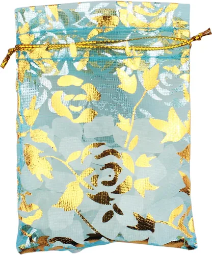 Miniatura 17 de QIANHAILIZZ Paquete de 100 bolsas de regalo de organza con forma de corazón de flores de 2.8 x 3.5 pulgadas, bolsa de regalo para dulces, bolsa