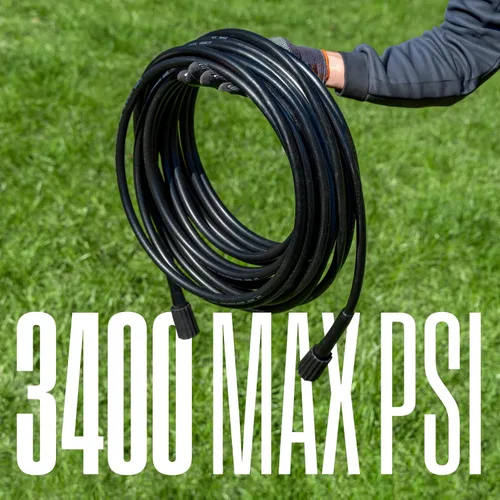 Miniatura 4 de Manguera de lavado a presión de 50 pies de PVC Westinghouse - Máx. 3400 PSI - Para lavadoras a presión de gas y eléctricas