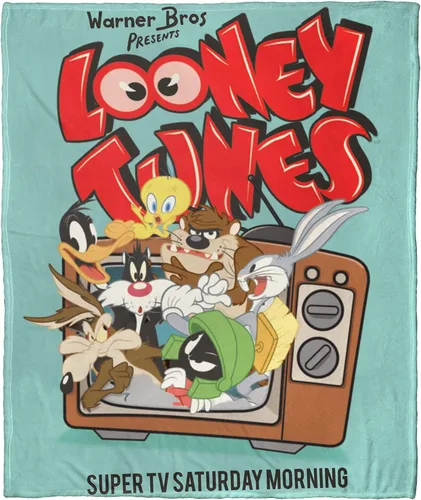 Miniatura 10 de Northwest Looney Tunes - Manta de seda táctil, 50 x 60 pulgadas, cuenco de cereales