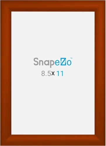 Miniatura 5 de SnapeZo - Marco para certificado de 8.5x11 pulgadas, perfil de aluminio marrón de 1.2 pulgadas, marco de carga frontal, montaje en pared, serie