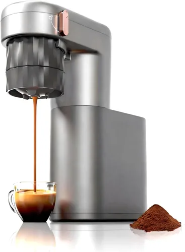 Miniatura 8 de C1 Pro - Mini máquina de café espresso compacta con cápsulas NS y café molido, cafetera espresso portátil recargable, pequeña máquina eléctrica