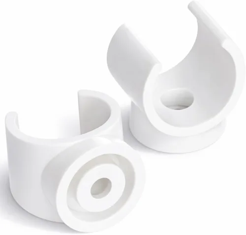 Taiyin 2 Pieces 3/4 Inch Pex Clips Pipe Clamps Plastic Clamps 25 mm Water Pipe U Hook Pex Supports Plastic Socket to Fix Corresponding