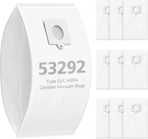Paquete de 10 bolsas de vacío HEPA tipo Q/C 53292 para aspiradora Kenmore 53292 81214, 81414, 81714, 21814, BC2005, BC3005, 81615, BC7005,