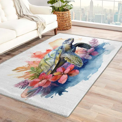 Miniatura 10 de Alfombras de peces para habitación de niños, alfombra de pescado y decoración del hogar, alfombra de 2 x 3 pies, alfombras subacuáticas