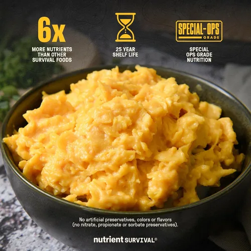 Miniatura 2 de 4 Latas, Equivalente a 70 Huevos por lata - Nutrient Survival Huevos en Polvo con Vitaminas Liofilizados Suministros para Preparacionistas
