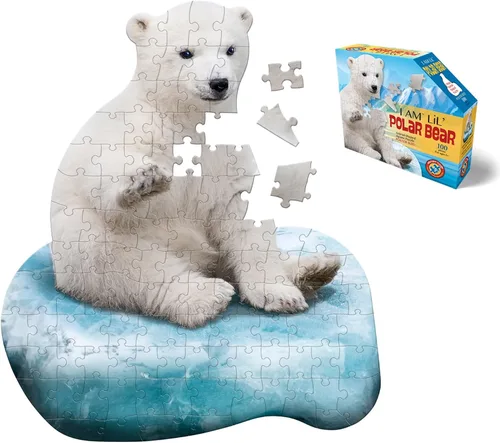Miniatura 7 de Madd Capp Puzzles Jr. - I AM Lil' Bear - 100 piezas - Rompecabezas en forma de animal