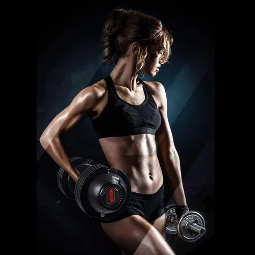 Miniatura 9 de Juego de mancuernas ajustables de 22 libras, par de mancuernas ajustables, perfecto para entrenamiento de fuerza y entrenamientos de fitness