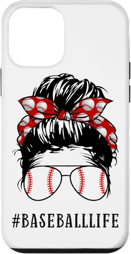 Miniatura 16 de Mom Messy Hair Bun Aviators Glasses Baseball Mother Life Case for iPhone 17