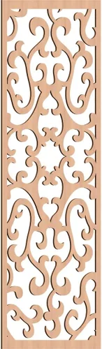 Miniatura 139 de Smithfield Paneles de pared decorativos de madera con calado, 13 3/8 pulgadas de ancho x 34 3/8 pulgadas de alto x 3/8 de alto, roble rojo rojo