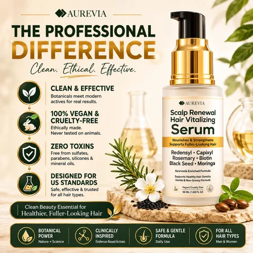 Miniatura 8 de Suero para el crecimiento del cabello, Redensyl y Capixyl con aceite de romero, biotina y péptidos para adelgazar el cabello y la pérdida