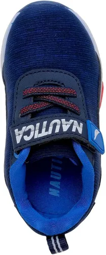 Miniatura 6 de Nautica Tenis deportivos con luz intermitente para niños con una correa, a la moda y divertida para niños y niñas, disponibles en tallas para niños